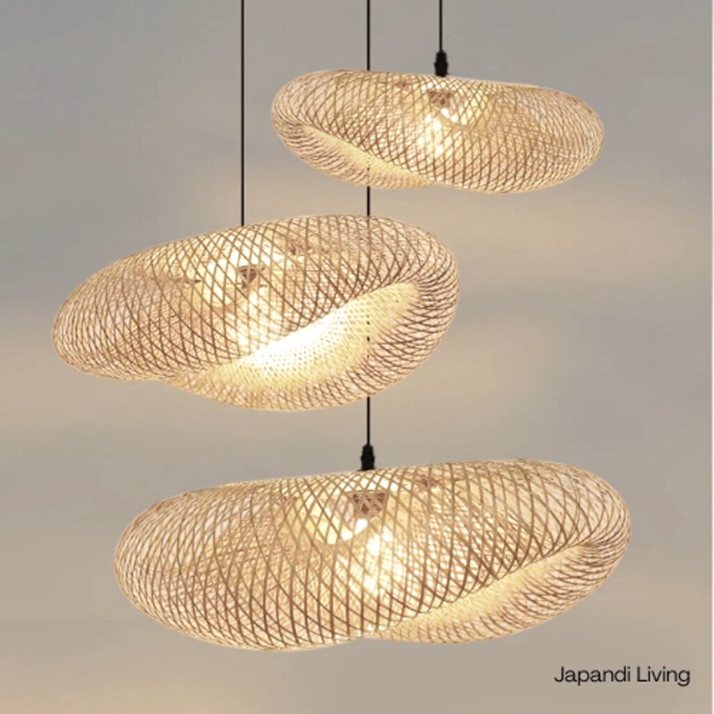 japandi organische lamp