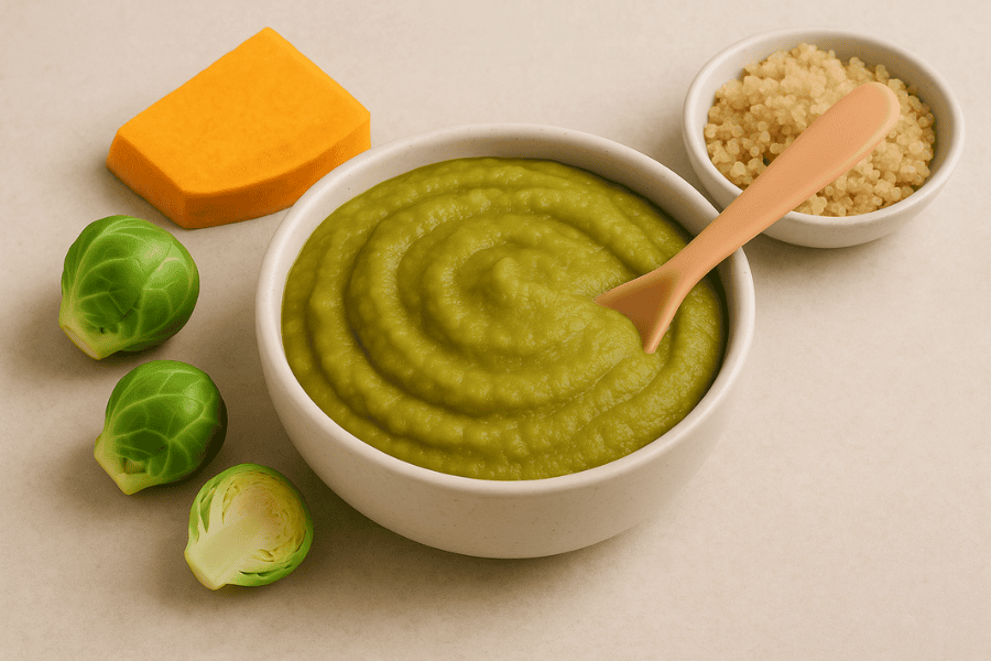 babyhapjes spruitjes quinoa pompoen