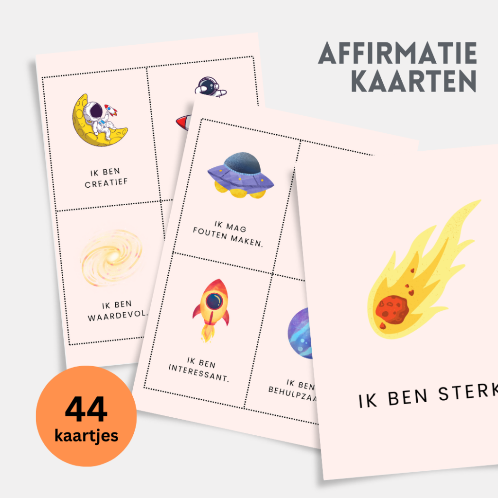 affirmatie kaartjes voor kinderen