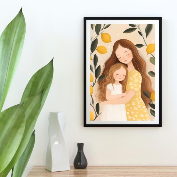 Moeder Dochter Printable Art Lemons - Afbeelding 2