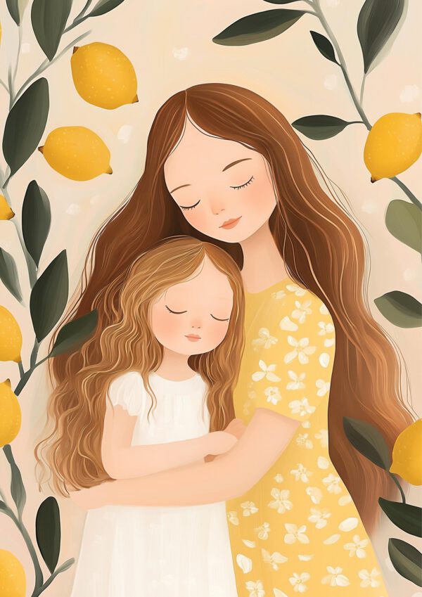 Moeder Dochter Printable Art Lemons - Afbeelding 3