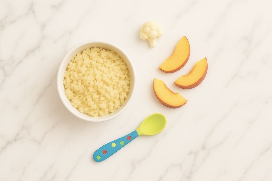 babyhapje met couscous