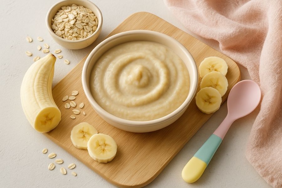 Babyhapjes met havermout