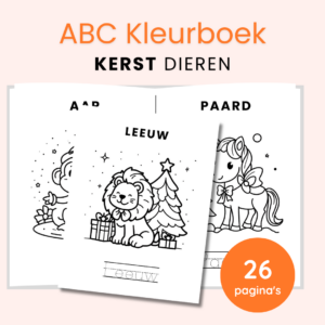 Kerst ABC kleurboek