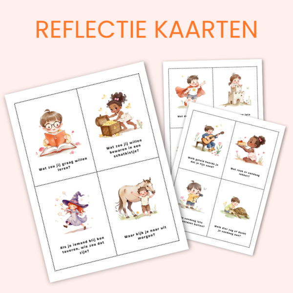 Reflectie kaarten voor kinderen