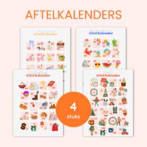 Aftelkalender voor kinderen kleuters peuters