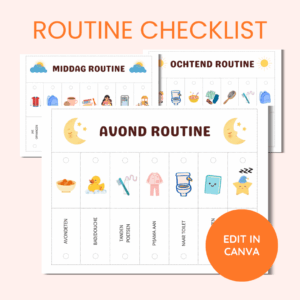 Routine Checklists voor kinderen – Ochtend, Middag & Avond