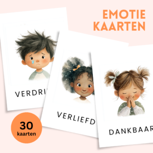 emotie kaarten voor kleuters en peuters