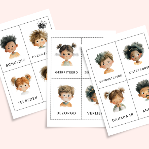 Emotie kaarten voor kleuters - Afbeelding 2