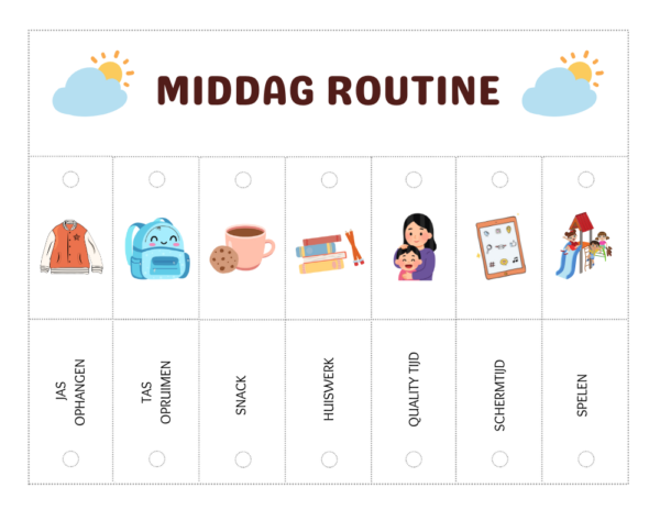 Routine Checklists voor kinderen – Ochtend, Middag & Avond - Afbeelding 4