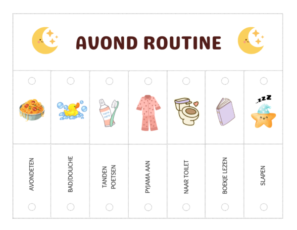 Routine Checklists voor kinderen – Ochtend, Middag & Avond - Afbeelding 3