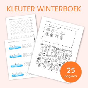 winterboek activiteitenboek kleuters winter thema