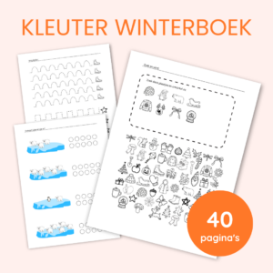 Winter Opdrachtenboek voor Kleuters