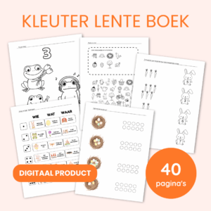 Digitaal Lente Activiteitenboek voor Kleuters